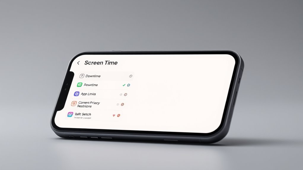 konfiguracja ustawień czasu ekranowego
