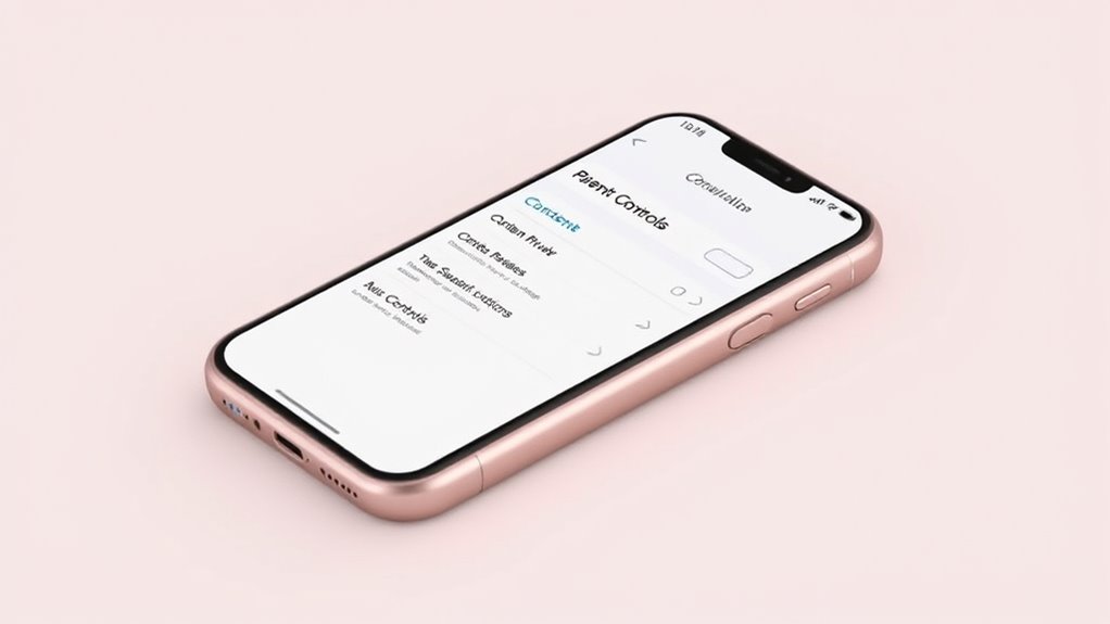 włącz ograniczenia treści i prywatności