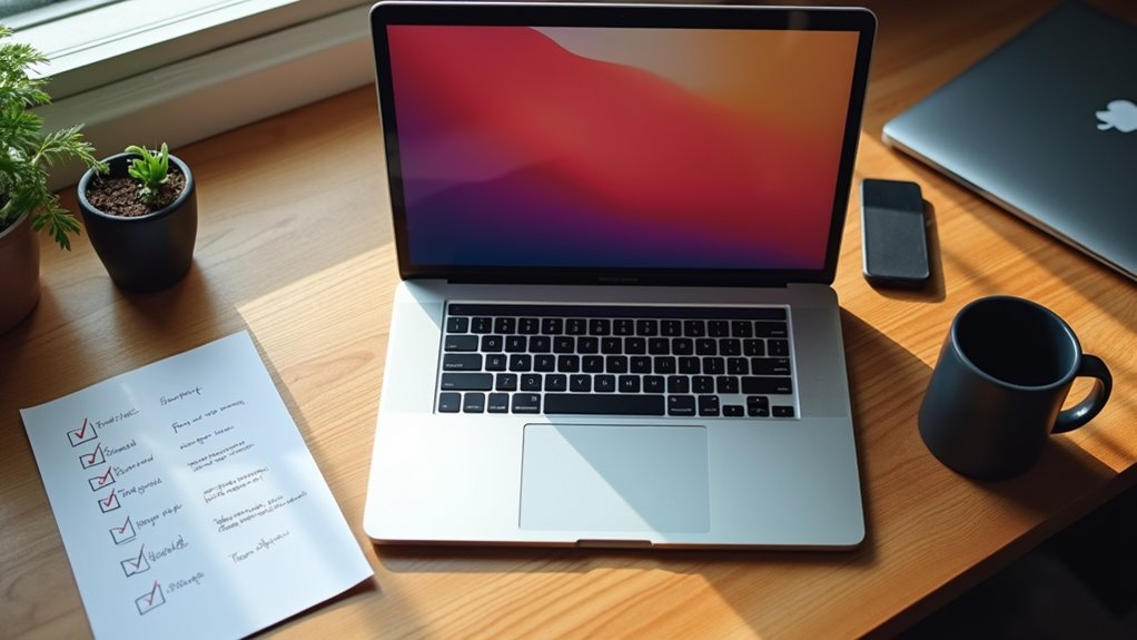 lista zadań dotycząca migracji z systemu Windows na Maca